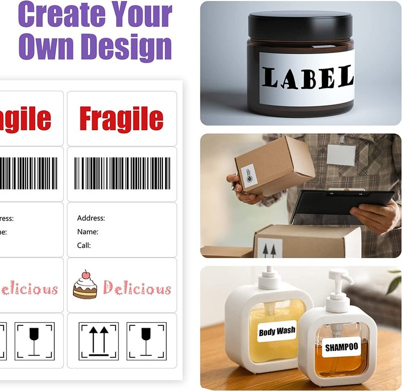 RBHK 10-UP Address Labels for Laser/Inkjet Printers, White, 2 x 4 Inch, (500 Sheets - 5000 Labels) - Image 3